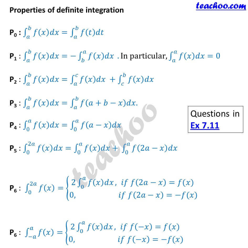 Integration Formula Sheet - Chapter 7 Class 12 Formulas - Part 9